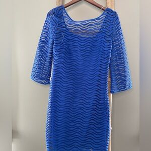 Lilly Pulitzer Vibrant Blue Lace Top